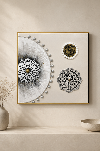 Kabartmalı Pano (80x80 Cm) *45489*8* TUTKU-3583