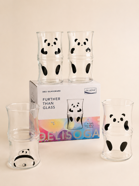 420 Ml Panda Cam Bardak (Adet) KOD: GPB47T