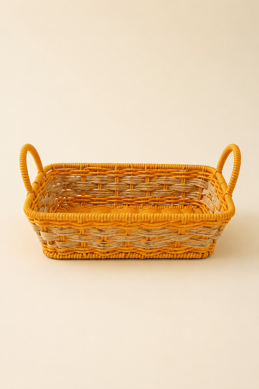 Hasır Sepet Dikdörtgen (25x18x7 Cm) *B46715S *60* KOD: TUTKU-3611