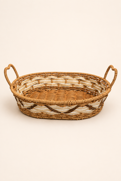 Hasır Sepet Oval (30×22×7 Cm) *B46970M *50* TUTKU-3606