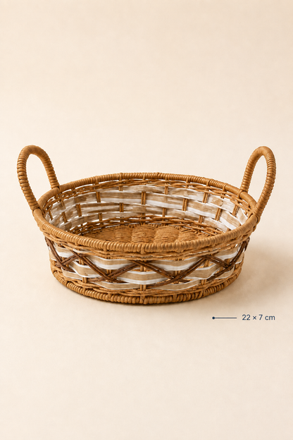 Hasır Sepet Yuvarlak (22×7 Cm) - 2. görsel