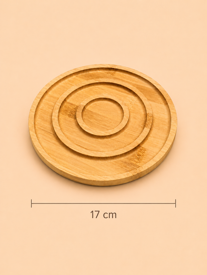 Bambu 2 Bölme Mini Halka Sunumluk KOD: TUTKU-627