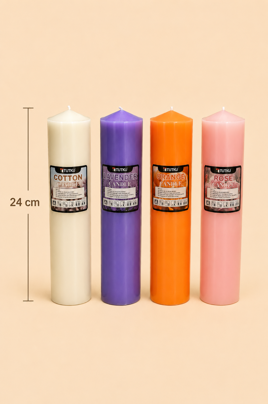 24 Cm Baton Mum Büyük KOD: TUTKU-1733