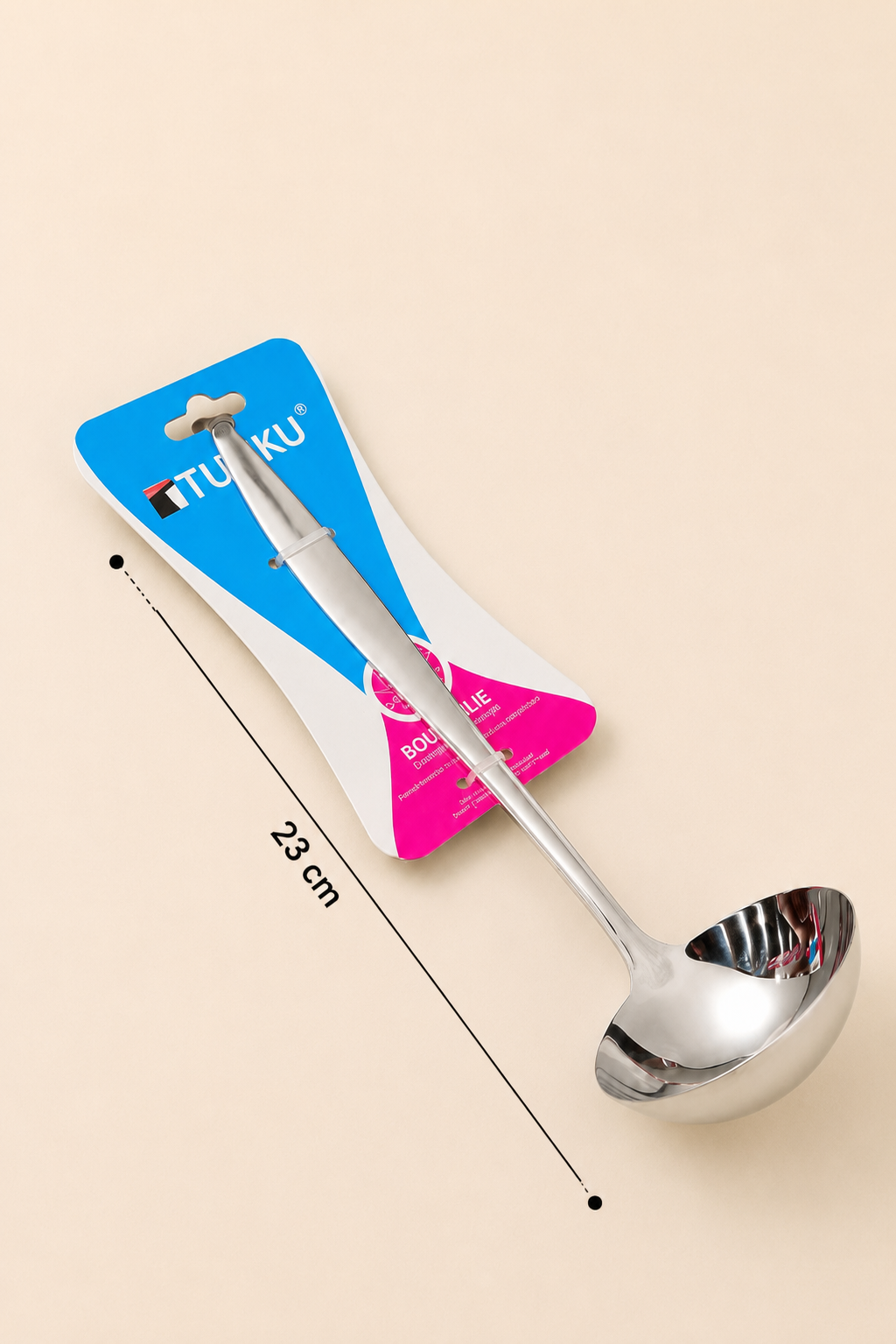 Çelik Servis Kaşığı Kepçe 23 Cm
