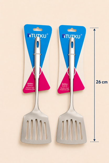 Çelik Servis Kaşığı Süzgeçli 26 Cm KOD: TUTKU-3336