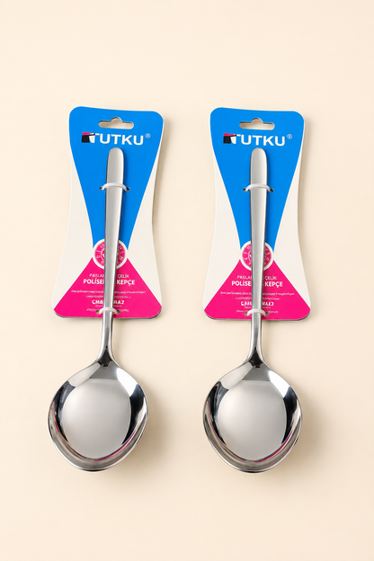 Çelik Servis Kaşığı Oval 26 Cm KOD: TUTKU-3335