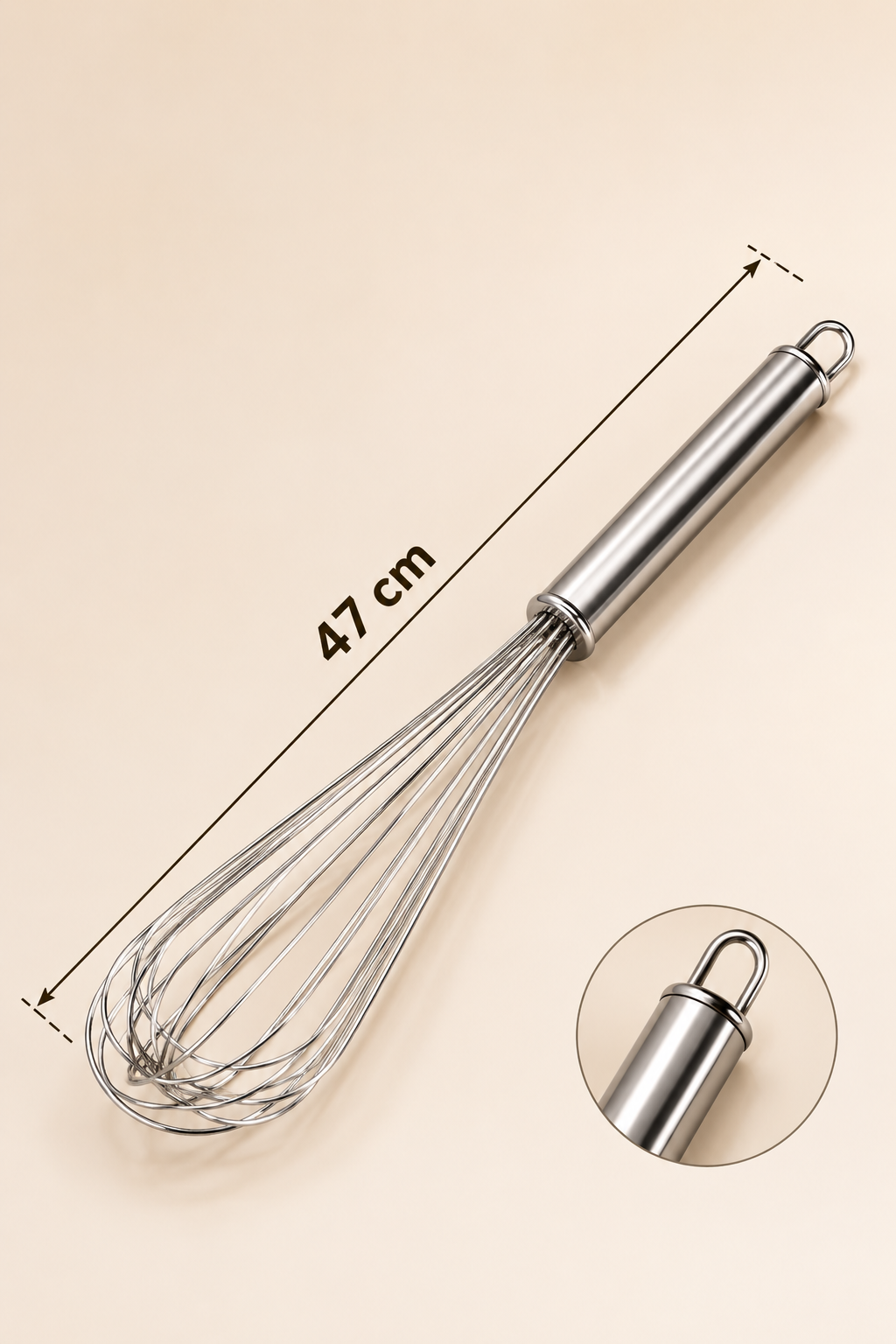 Paslanmaz Çelik Çırpıcı 45 Cm