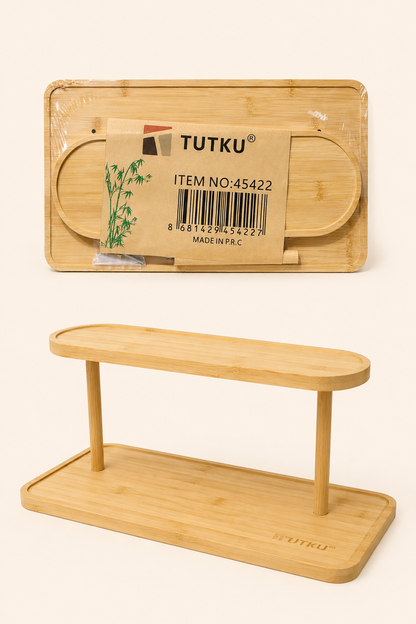 Bambu 2 Katlı Sunumluk KOD:TUTKU-3404