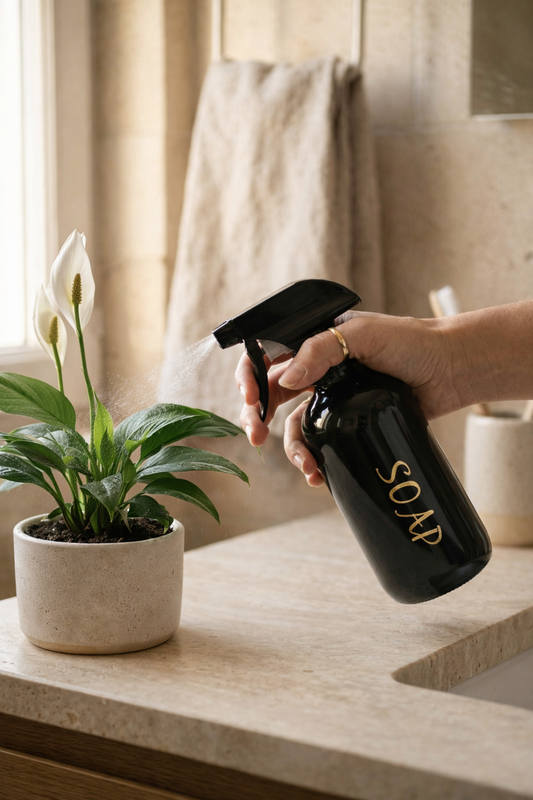 500 ML Sprey Başlıklı Cam Temizlik Şişesi KOD: TUTKU-2866