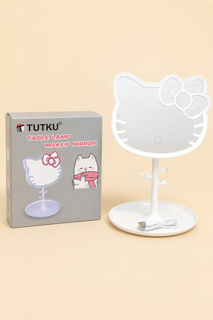 Plastik Ayak Ledli Kedi Ayna KOD:TUTKU-3439