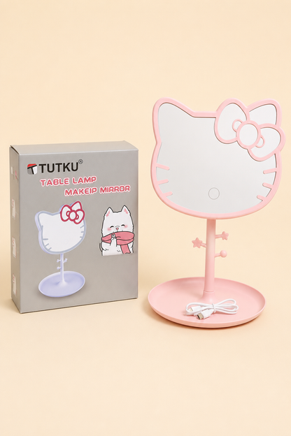 Plastik Ayak Ledli Kedi Ayna KOD:TUTKU-3439