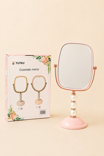 İncili Ayaklı Kare Ayna KOD:TUTKU-3431