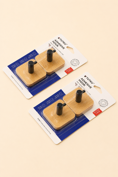Kartelada 2'li Kare Bambu Askı 2 KG KOD:TUTKU-3469