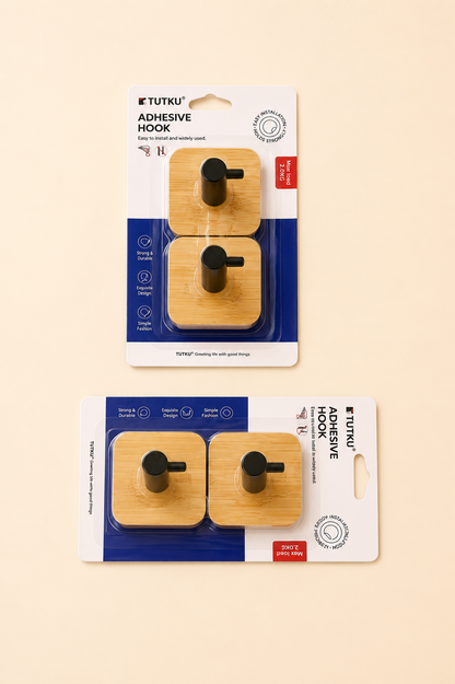 Kartelada 2'li Kare Bambu Askı 2 KG KOD:TUTKU-3469