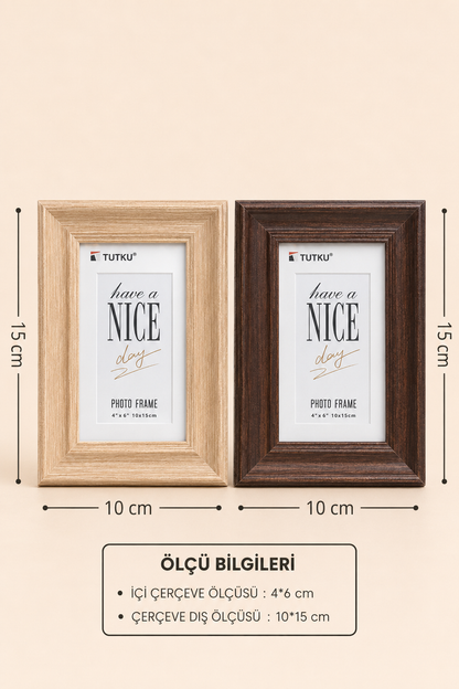 Ahşap Kalın Çerçeve 10*15 KOD:TUTKU-3462