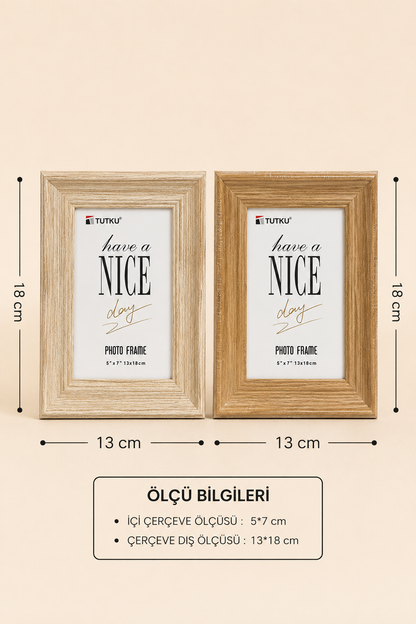 Ahşap Kalın Çerçeve 13*18 KOD:TUTKU-3463
