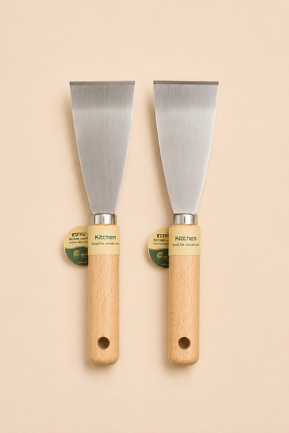 Ahşap Saplı Çelik Spatula KOD: TUTKU-3501