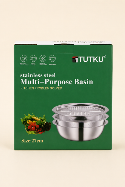 3 Parça Hazneli Çelik Rende KOD: TUTKU-3538