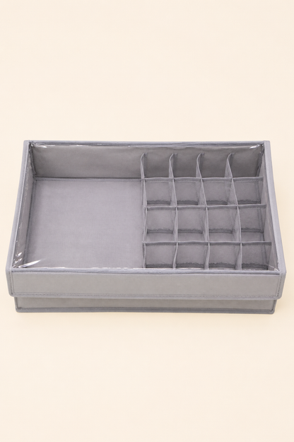 17 Bölmeli Kapak Bez Organizer 43x28x11 Cm KOD: TUTKU-1982