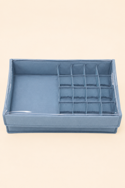 17 Bölmeli Kapak Bez Organizer 43x28x11 Cm KOD: TUTKU-1982