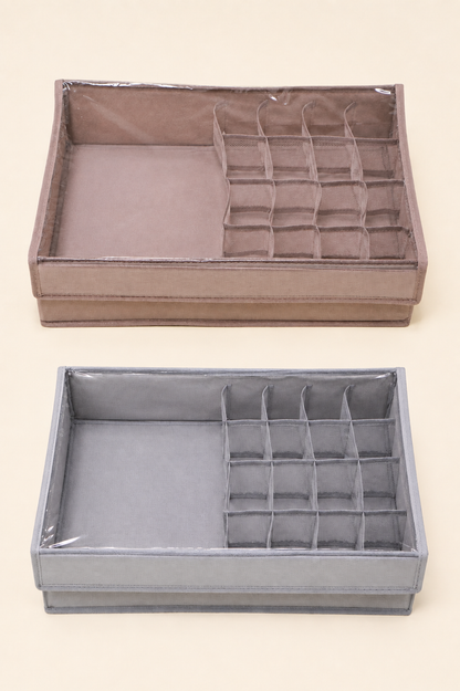 17 Bölmeli Kapak Bez Organizer 43x28x11 Cm KOD: TUTKU-1982