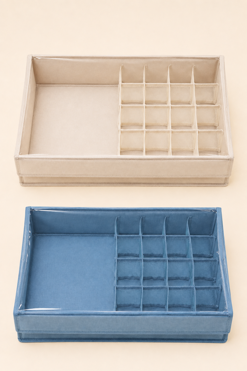 17 Bölmeli Kapak Bez Organizer 43x28x11 Cm KOD: TUTKU-1982