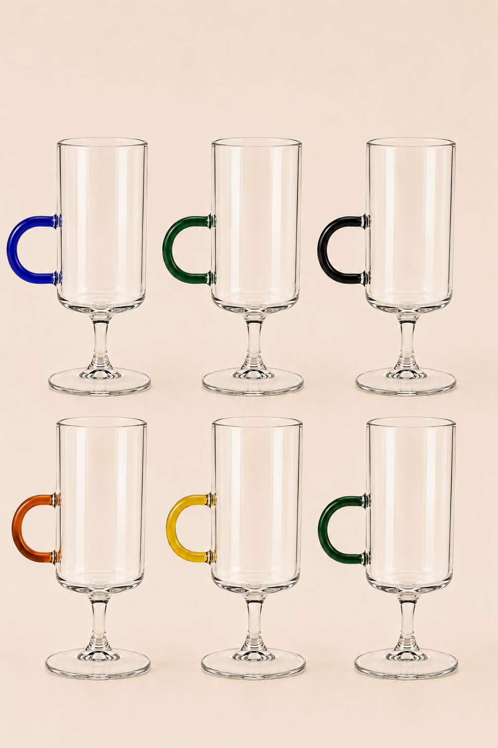 400 Ml Ayaklı Cam Latte Bardak (Adet) KOD: TUTKU-3122