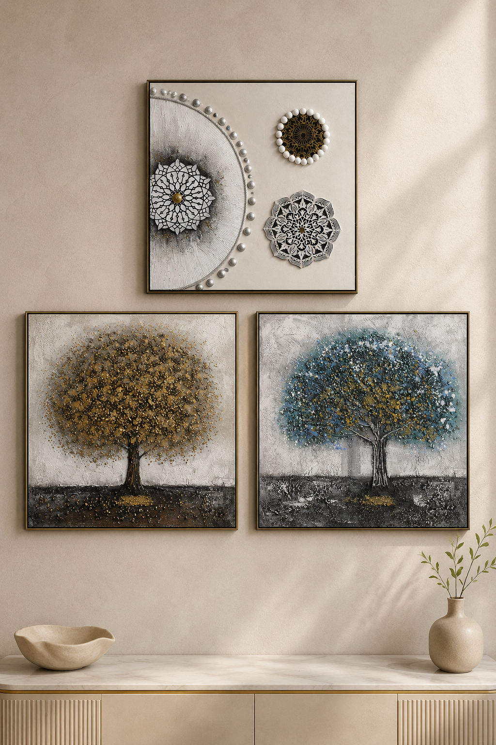 Kabartmalı Pano (80x80 Cm) *45489*8* TUTKU-3583