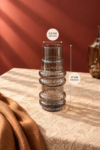 Cam Vazo Küçük - 17 cm *RZ-1016 *36* TUTKU-3959