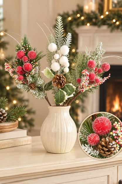 Yapay Dal Çiçek Çam Kokina *46072* PKT:60*480* TUTKU-3919