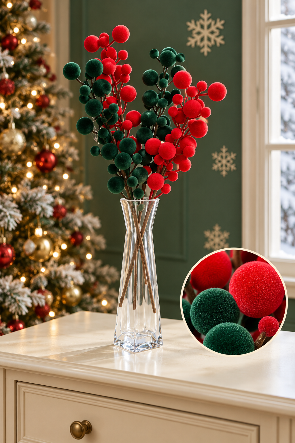 Yapay Dal Çiçek Top Kokina *46075* PKT:60*300* TUTKU-3916