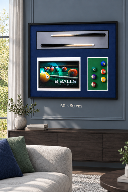 Kabartmalı Bilardo Temalı Dekoratif Tablo *45933*6* TUTKU-3935