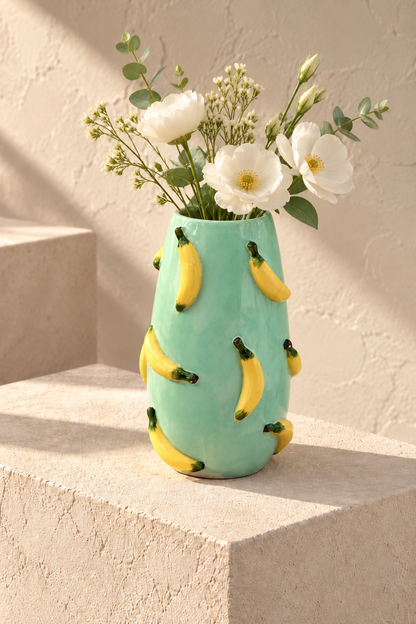 Banana Seramik Vazo 26 Cm *45768 KOD: TUTKU-4007