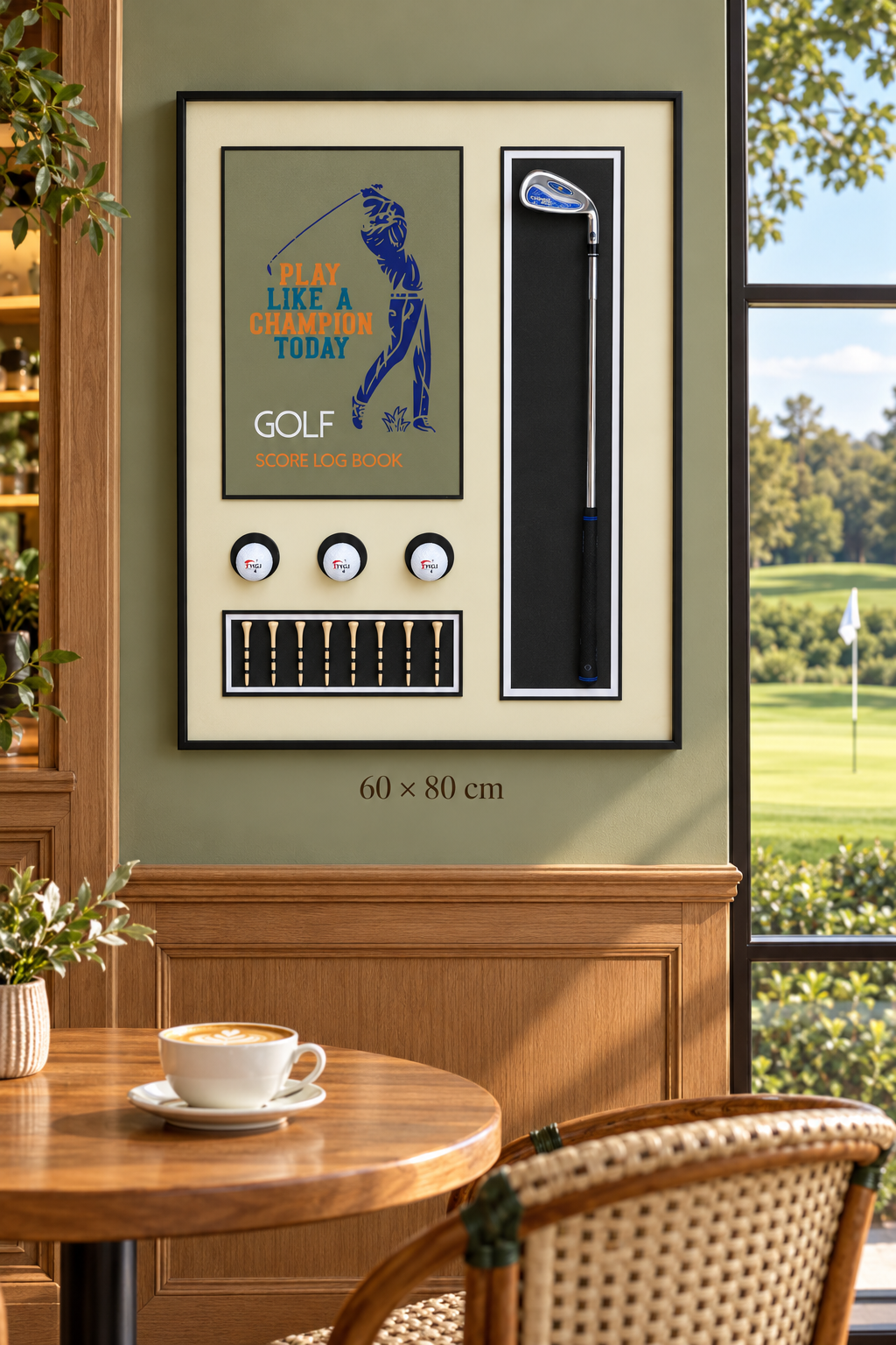Golf Temalı Kabartmalı 3D Dekoratif Tablo *45927*6* TUTKU-3930