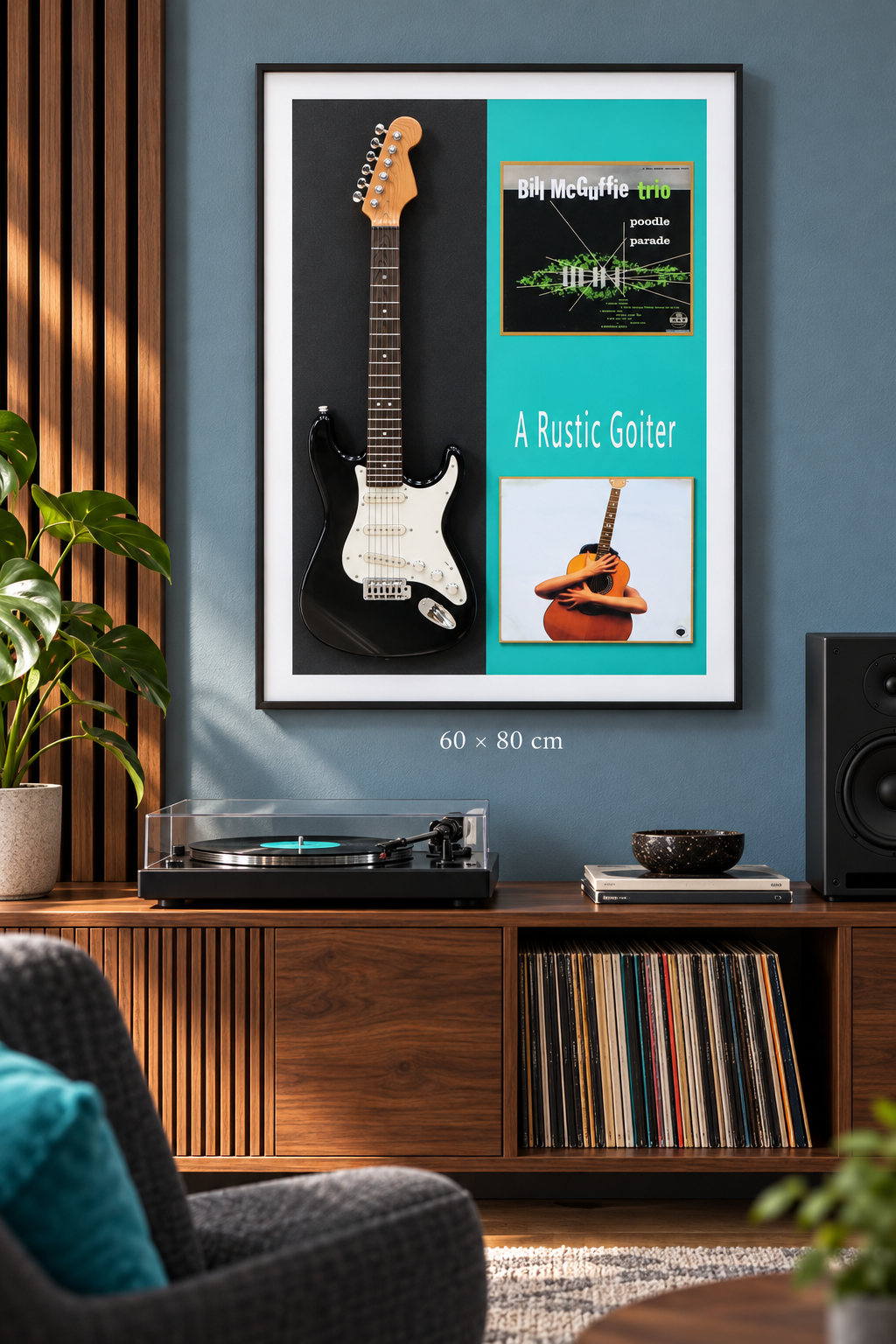Kabartmalı Elektro Gitar Dekoratif Tablo *45931*6* TUTKU-3920