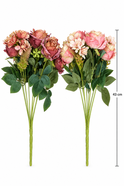 Yapay Buket Çiçek *46070* KOD: TUTKU-3939 43 Cm