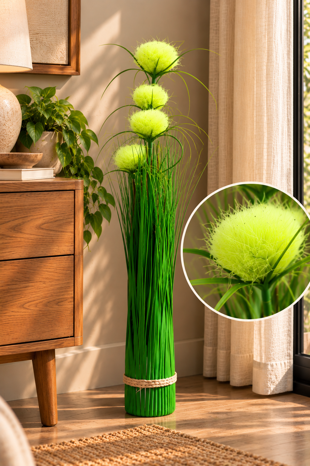 Sazlıklı Yapay Çiçek 65 cm PKT:12*46058*48* TUTKU-3983