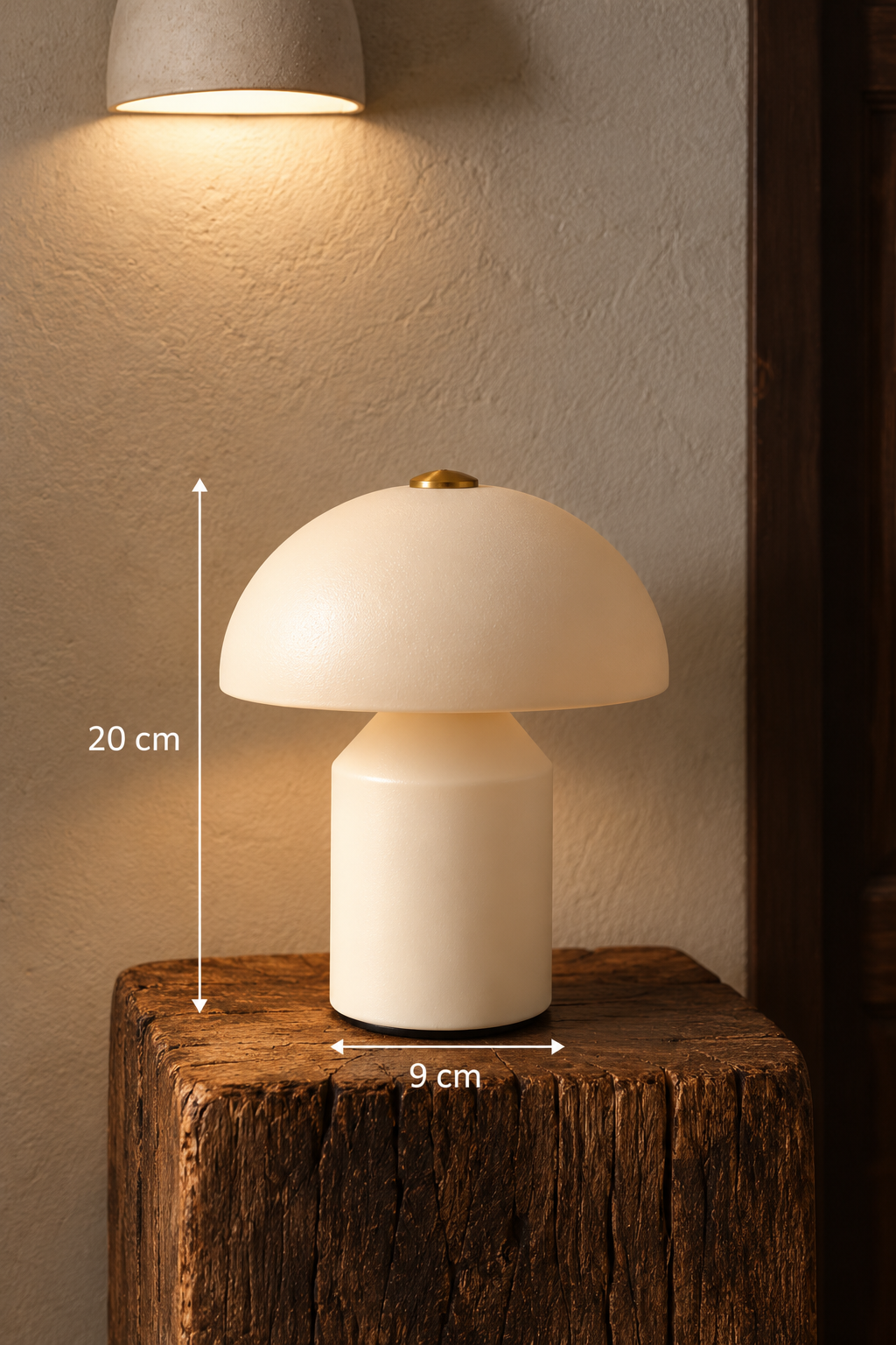 Dekoratif Led Masa Lambası Mantar 20 cm *45678*12* TUTKU-3980