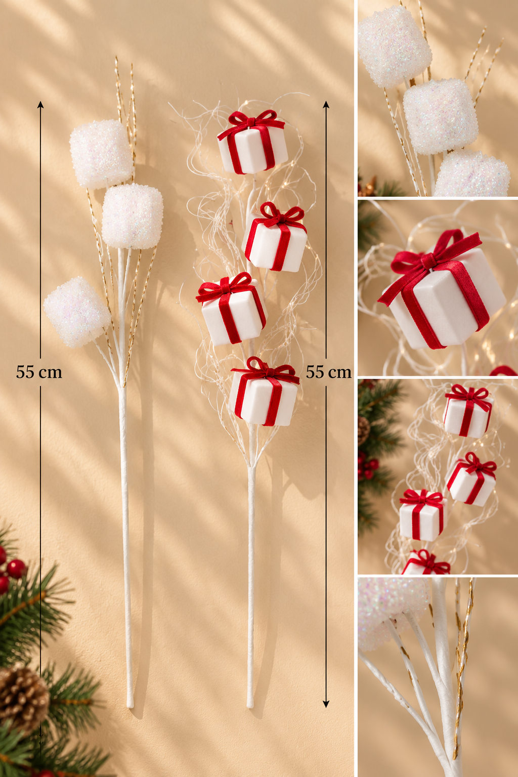 Yapay Uzan Dal Çiçek Süs *46087* PKT:60*240* TUTKU-3987