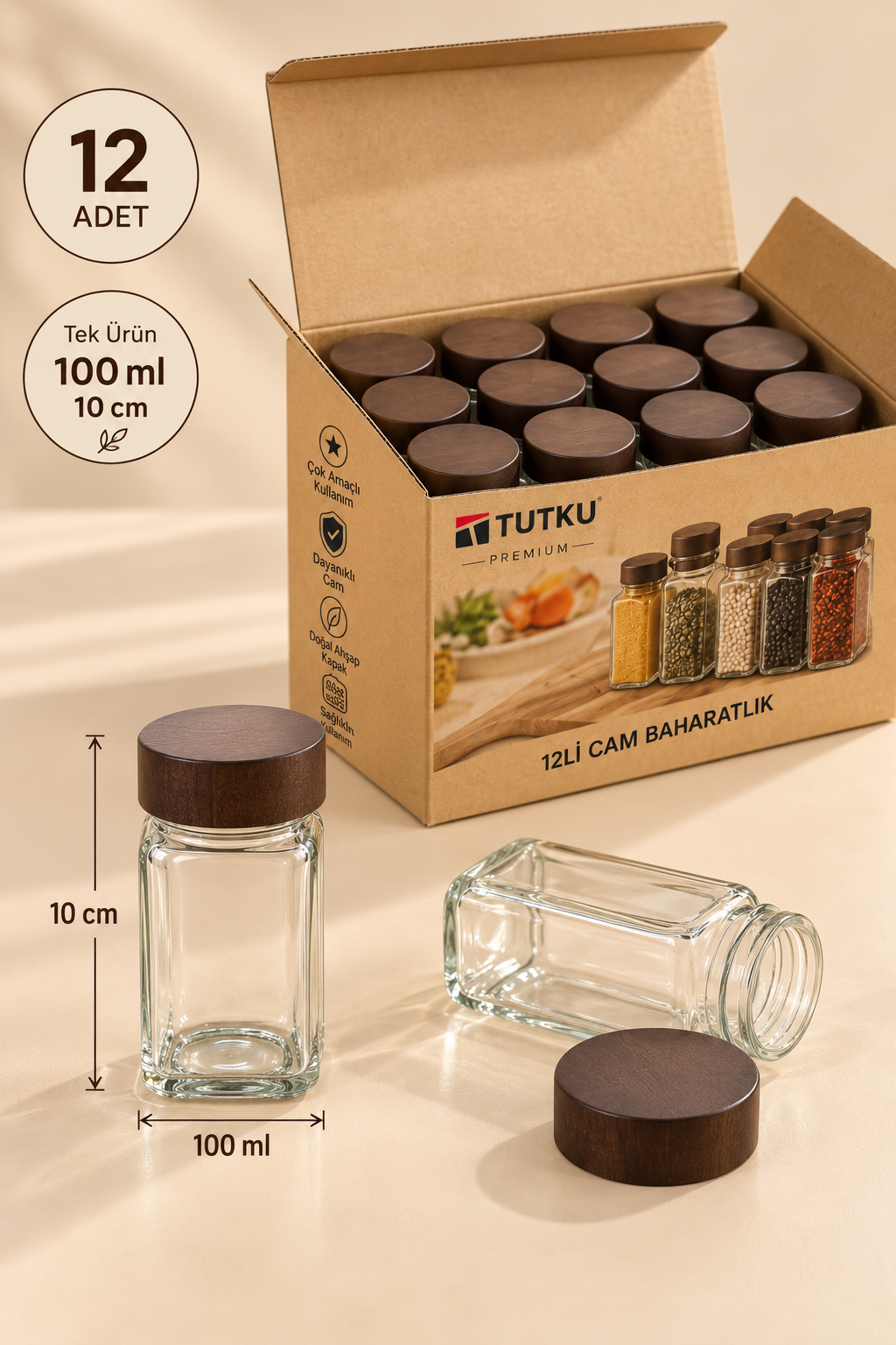Akasya Cam Baharatlık - 100 Ml *RZ-1047*  KOD: TUTKU-3977