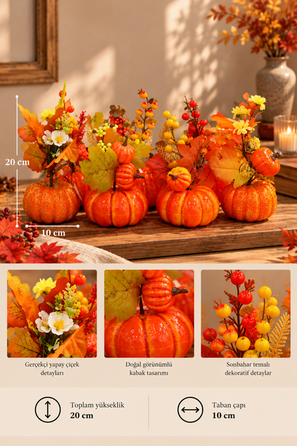 Saksılı Yapay Kabak - 20 cm PKT:8 *46079*48* TUTKU-3997