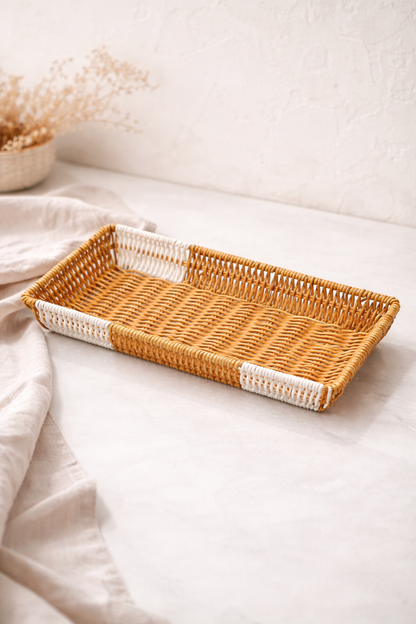 Dikdörtgen Rattan Sepet & Organizer (30x14x5 Cm) KOD: TUTKU-2448
