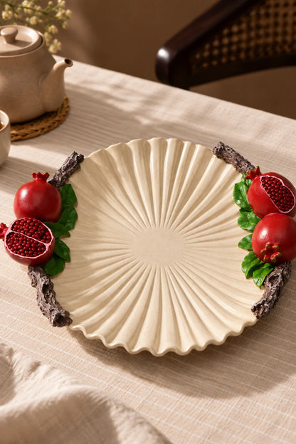 Traverten Meyve Servisi 28 cm *45682*6* TUTKU-3841